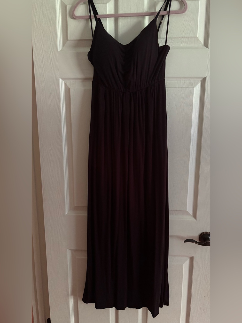 Soma Black Maxi Dress with Spaghetti Straps